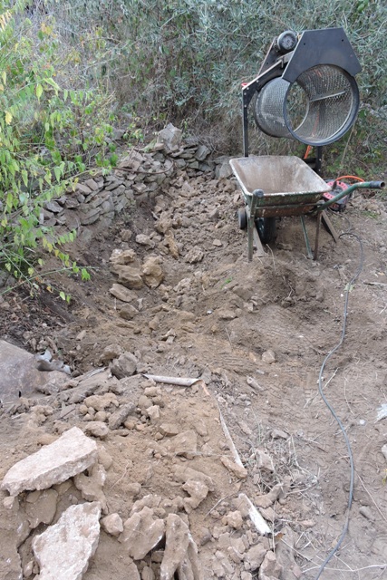 Backfilling with stone